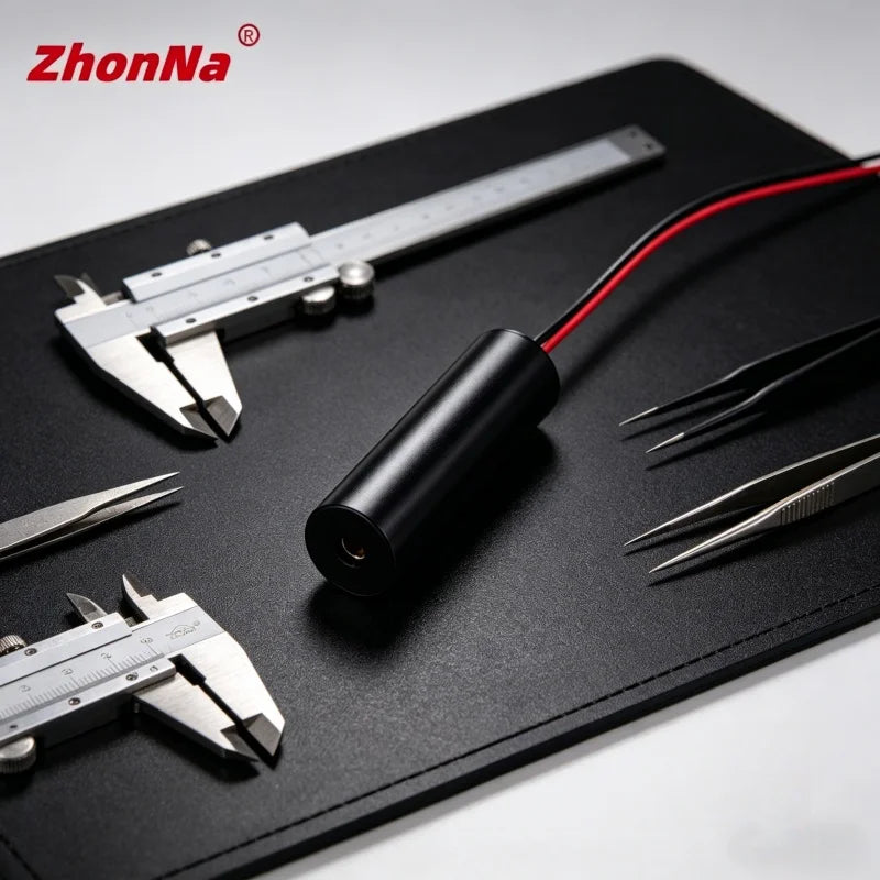 635nm 5mW 10X30mm Laser Module Red Light Single Point OpticsLocatorAiming Glass LensInstallation Accessories Input Voltage 3-5 V