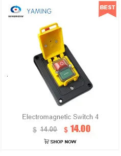 YCZ3-A Electromagnetic Switch 4/5 Pins 110/220V On Off Momentary Reset Push Button Red Green Can Replace KJD17