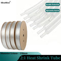 3/8/25M 2:1 Heat Shrink Heatshrink Tube Clear Diameter 0.6mm ~ 150mm Wire Repair DIY Cable Protecctor Sleeving Wrap Tubing