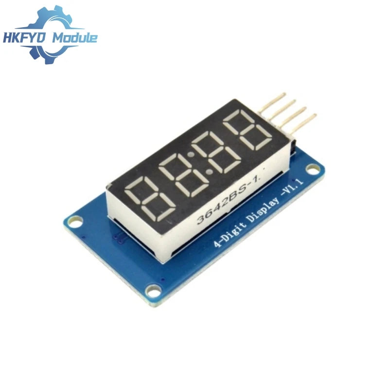 1-50PCS TM1637 LED Display Module For Arduino 7 Segment 4 Bits 0.36Inch Clock RED Anode Tube Four Serial Driver Board Pack
