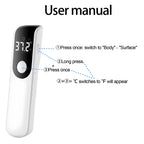 Medical Temperature Test Kit Infrared Thermometer Non-contact Forehead Thermomete or Digital Finger Blood Oxygen Oximeter LED