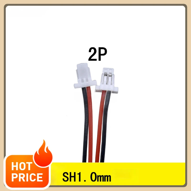 10Pcs JST SH Series 1.0mm Pitch Female Socket Terminal Plug Wire Connectors Set 2-12 Pin Options for Electronic Cables 28AWG