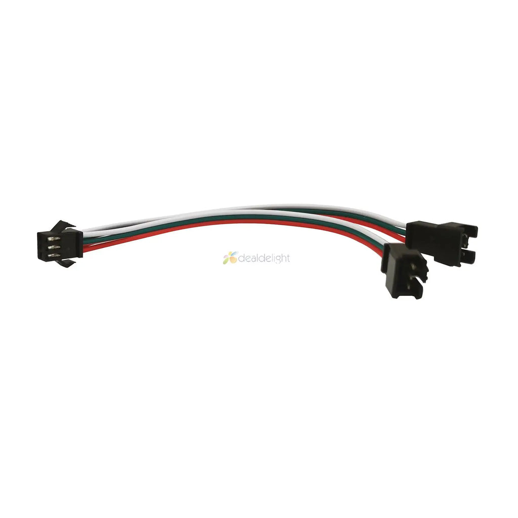 2pcs 2pin 3Pin 4Pin SM Splitter 1 To 2 3 4 LED Connector JST Male Female Connector Wire Cable For WS2812 WS2811 WS2801 Led Strip