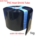 1KG Black PVC Heat Shrinkable Tube Lithium Battery Shrink Film Black Insulation Heat Shrinkable Tube 18650 Battery Shrink Film