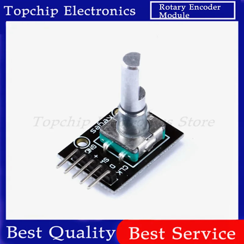 5pcs 360 Degree Rotary Encoder Module KY-040 Brick Sensor Development Board with Knob Cap Potentiometer KIT DIY for Arduino