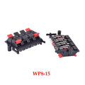 1PCS  Connector Terminal 2P 4P 6P 8P 12P Push In Jack Spring Load Audio Speaker Terminals Breadboard Clips