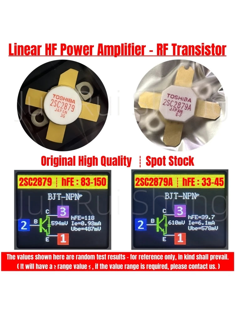 2SC2879 Original High Quality RF Transistor TO-59 25A 250W SSB Linear Silicon NPN Power Amplifier TOSHIBA 2SC2879A HF Transistor