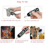 Probe Type Food Thermometer Kitchen Digital Thermometer For Meat Milk Cooking Food BBQ TP300 Electronic Temperature Gauge Tool