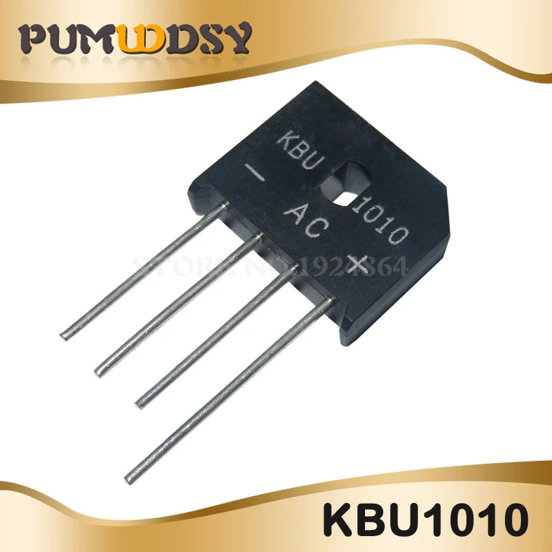 10PCS GBJ2510 GBJ3510 KBU1010 KBU1510 KBP206 KBP210 KBP307 KBP310 KBL410 KBL608 ZIP4 1000V BRIDGE RECTIFIER new and IC
