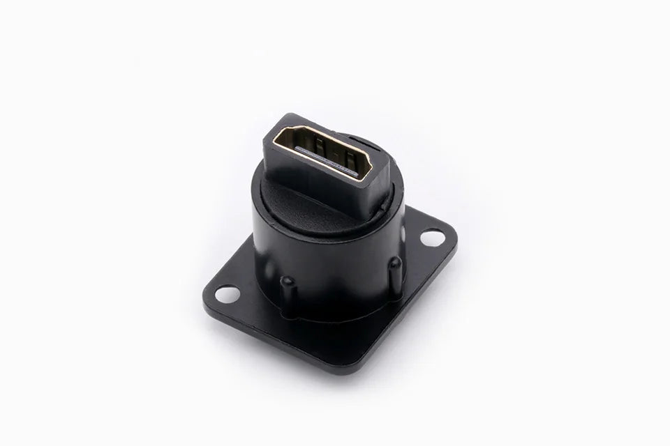 1PC D Type Chassis Connector, D Female Socket Panel Mounted Connector HDMI-Compatible