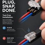 20/30/50/100 D2 Quick Wire Connector Solderless Push-in Terminal Block Electrical Cable Splice Connector for Home DIY Automotive