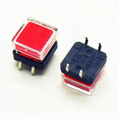 10Sets 12x12x10mm Tact Switch With Plastic Caps Momentary Tactile 4PIN SMT DIP Push Button Switch Micro Key Button