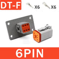 2/3/4/6/8/12Pin Deutsch Type DT Connector Plug-In With Fixed Flange DTM/DTP Waterproof Wire Automotive Connector