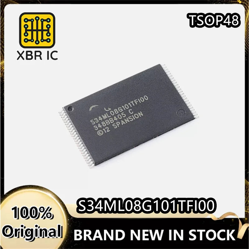 (3/10 Pieces) S34ML08G101TFI00 TSOP48 Flash NAND Memory IC Chip Brand New Original Genuine Spot Fast Delivery