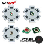 High Power LED Chip IR 730Nm 850Nm 940nm 3W 3535 LED Beads Emitter Light Infrared Radiation Bulb Laser Flashlight Night Vision C