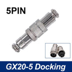 GX20 Docking Aviation Connector 2 3 4 5 6 7 8 9 10 11 12 13 14 15 Pin Male Female Plug Socket Inline Wire Cable Connector Joint
