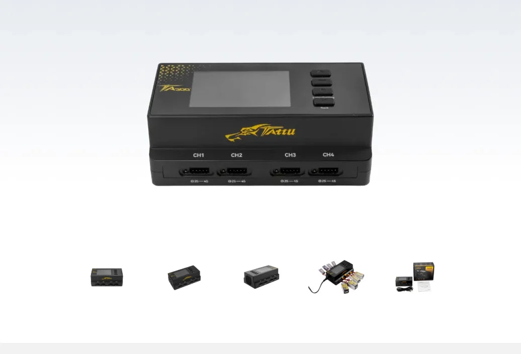Tattu TA300 G-Tech Smart Charger for 2-4S LiPo Batteries - Drone Soccer Battery Charging System