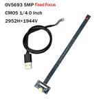 5MP OV5693/12MP IMX258 CMOS 2K/4K 3840×2160 30fps AF/FF USB Camera Module Face Recognition 75 Degrees MJPEG, YUY2