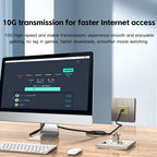 Tool-Less Cat6a Cat7 Keystone Jack RJ45 STP Zinc Alloy Module Coupler 22-26 AWG Shielded Network Ethernet Adapter