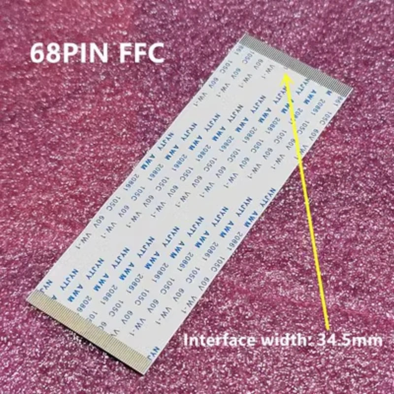 1pcs Gold-plated Ffc Fpc Flat Flexible Cable Awm 20706 105c 60v Vw-1 0.5mm Pitch 40/50/55/60/68/80/96 Pin