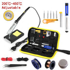 60W Adjustable Temperature Electric Soldering Iron EU 220V / US 110V Welding Iron Rework Station Heat Pen Tips DIY for Repairing