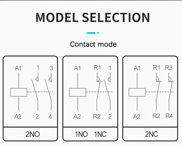 Contactor 220V Contactore Bobina Rele 230V 24V Y Nc Din Rail Household Modular 2No 2Nc 1No 240V 2P 110V Vac Silence Relai