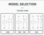 Contactor 220V Contactore Bobina Rele 230V 24V Y Nc Din Rail Household Modular 2No 2Nc 1No 240V 2P 110V Vac Silence Relai
