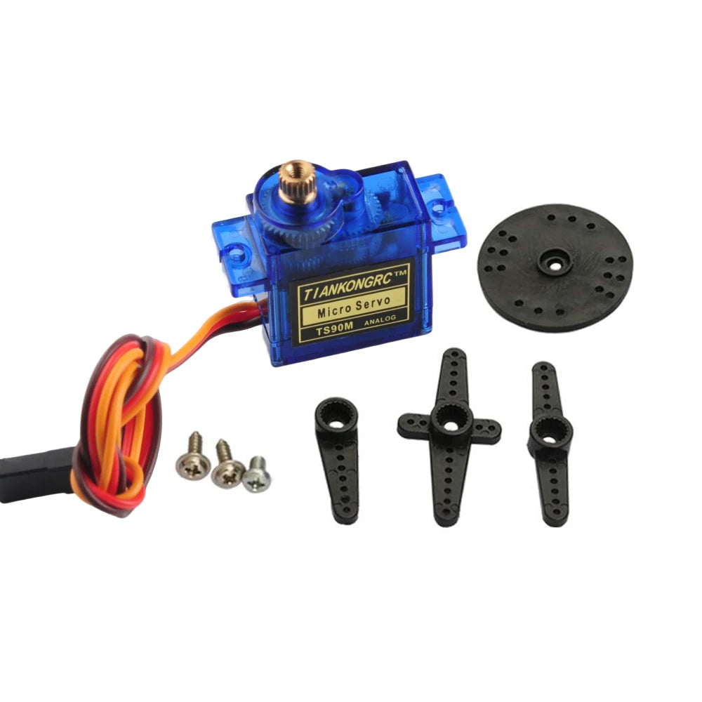90 Degree Metal Gear Micro Servo 180/270/360 Degree Controllable Angle Steering Motor for RC Car Boat DIY
