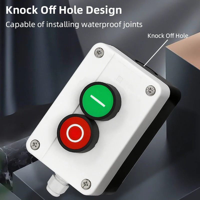 Push Button Box Switch Arrow Symbol Indicating Start Stop Recovery Reset Waterproof Emergency Stop Industrial Handheld Control