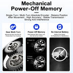 Rotary Absolute Encoder single-turnRS485 SSI CAN Power-Off Memory Angle Sensor for Equipment Waterproof