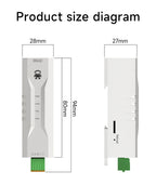 RS485 to Ethernet Serial Server CDEBYTE NA111-M DC 8～28V RS485 RJ45 TCP/UDP MQTT Small Size Modbus Industrial Grade AT Command