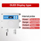 QT-10 CO2 Transmitter NDIR Carbon Dioxide Sensor RS485 4-20mA 0-5V 0-10V 10-30VDC IP65 for Greenhouse HVAC Factory