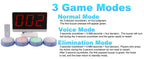 Answer Game Buzzer System Four Color States Three Answer Modes Quiz Buzzer System for Classroom Competition Family Games