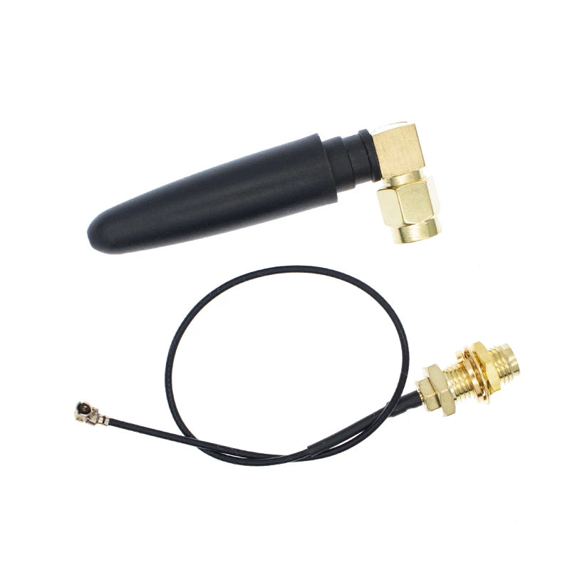 wifi antenna GSM/2.4G 2dBi Bent Bluetooth antenna SMA to IPEX internal needle glue stick antenna