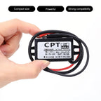 12V To 5V 3A 15W DC/DC Converter Regulator Waterproof CPT Car Power Converter Output Power Adapter Wire Interface