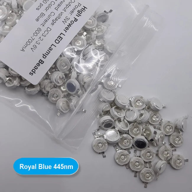 10-100pcs 1W 3W High Power LED Light-Emitting Diode LEDs Chip SMD Warm White Red Green Blue Yellow SpotLight Downlight Lamp Bulb