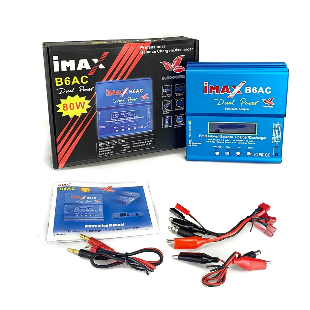 IMAX B6 B6AC 80W Battery Charger Lipo NiMh Li-Ion Ni-Cd Digital RC B6 Lipro Balance Charger Discharger + 12V 5A Adapter