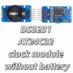 DS3231 Module with Battery, DS3231 AT24C32 IIC Module Precision Clock Module (Without Battery) DS3231 Memory Module