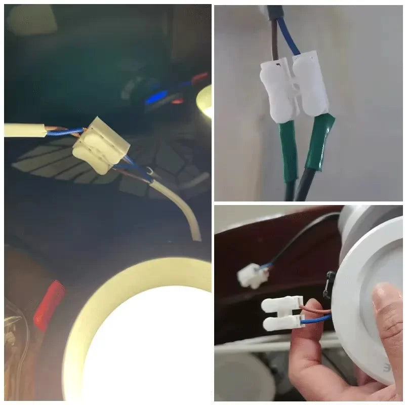Wire Connector CH-1 CH-2 Press Terminal Block Power Cord Clamp Flame-retardant Terminal Block Quick Electric Cable Connectors