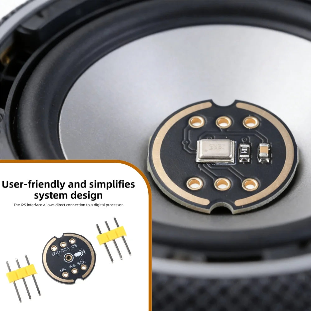 MS3625 I2S MEMS Microphone Module High Anti-Interference Left Right Channel for ESP32 DSP Smart Voice Audio Development