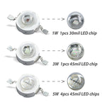 10-100pcs 1W 3W High Power LED Light-Emitting Diode LEDs Chip SMD Warm White Red Green Blue Yellow SpotLight Downlight Lamp Bulb