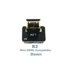 Ribbon FPV HDMI-Compatible Connector Flexible Flat Cable Raspberry Pi 4 Micro HDMI to HDMI/Mini HDMI Female 90 Degree FFC 20pin