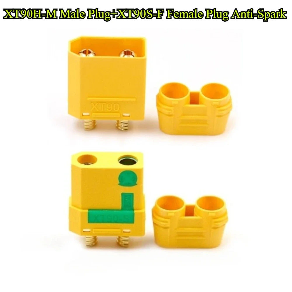 1/2/3/5Pcs XT90S Anti Spark Connector Amass XT90-S XT90H-M Plug Connector Anti-Spark Male Female Adapter For RC Car Lipo Battery