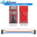 FT232RL CH340N Type C USB to TTL UART Module 3.3V 5V Serial Adapter with Dupont Cable for Arduino ESP32 ESP8266 STM32