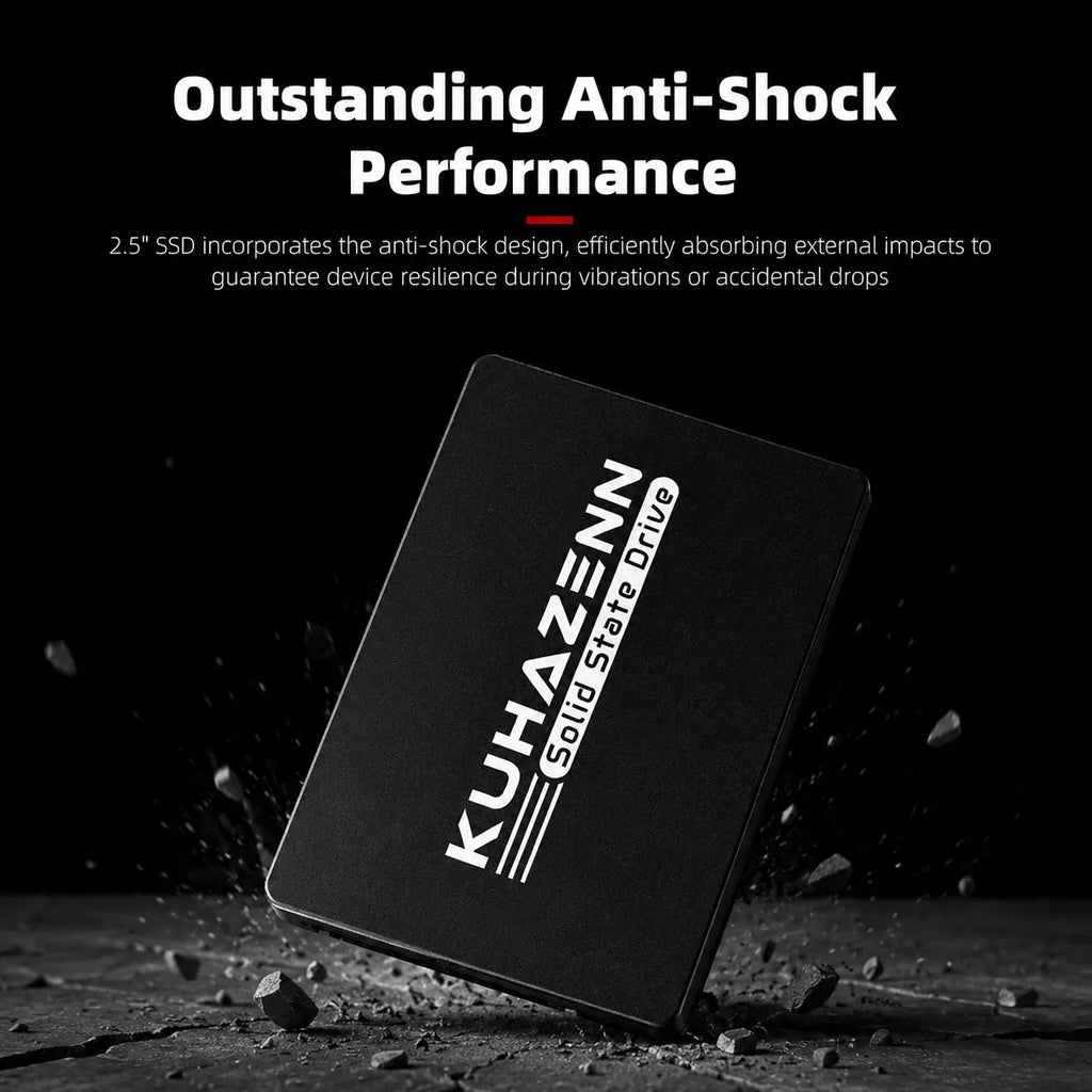 512GB 2.5" SATA3 SSD 3D NAND Flash Internal Solid State Drive Compatible with PS4 Laptop Desktop