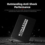 512GB 2.5" SATA3 SSD 3D NAND Flash Internal Solid State Drive Compatible with PS4 Laptop Desktop