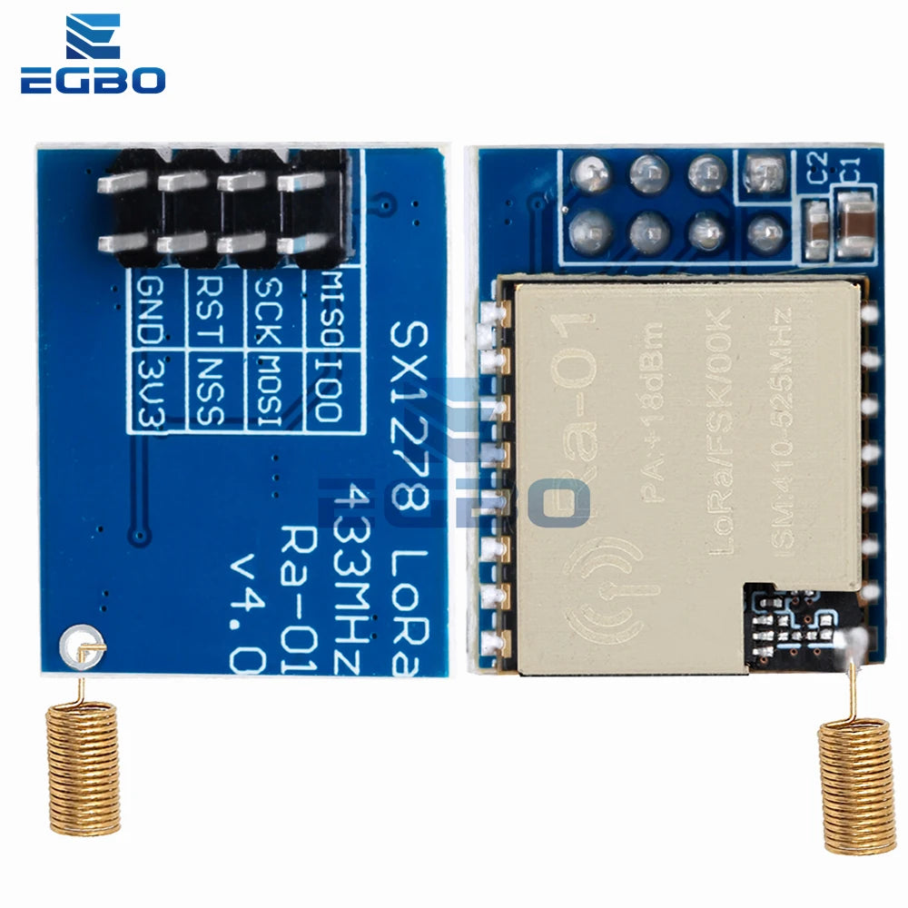 LoRa RA-01/RA-02 SX1278 Spread Spectrum Wireless Communication Module-433MHz Frequency, SPI Interface Serial Port with Antenna