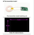 30W 2.5A Wireless Power Supply Module Robot Wireless Charging Dc 12V 24V Coil Charge Transmitter + Receiver