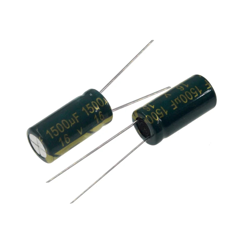 50pcs 1500uF 16V 1500MFD 16WV 10*16mm Aluminum Electrolytic Capacitor Radial