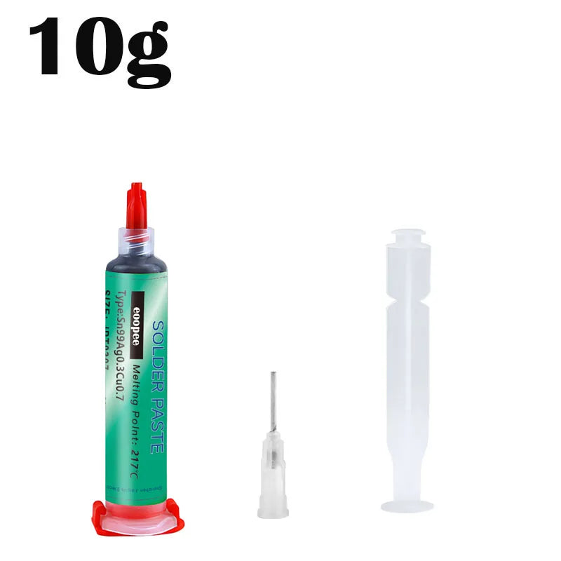 Sn99Ag0.3Cu0.7 Lead Free Solder Paste Needle Tube for PCB/BGA/SMD Soldering USB Socket Repair Tin Welding Solder Paste 20-38um